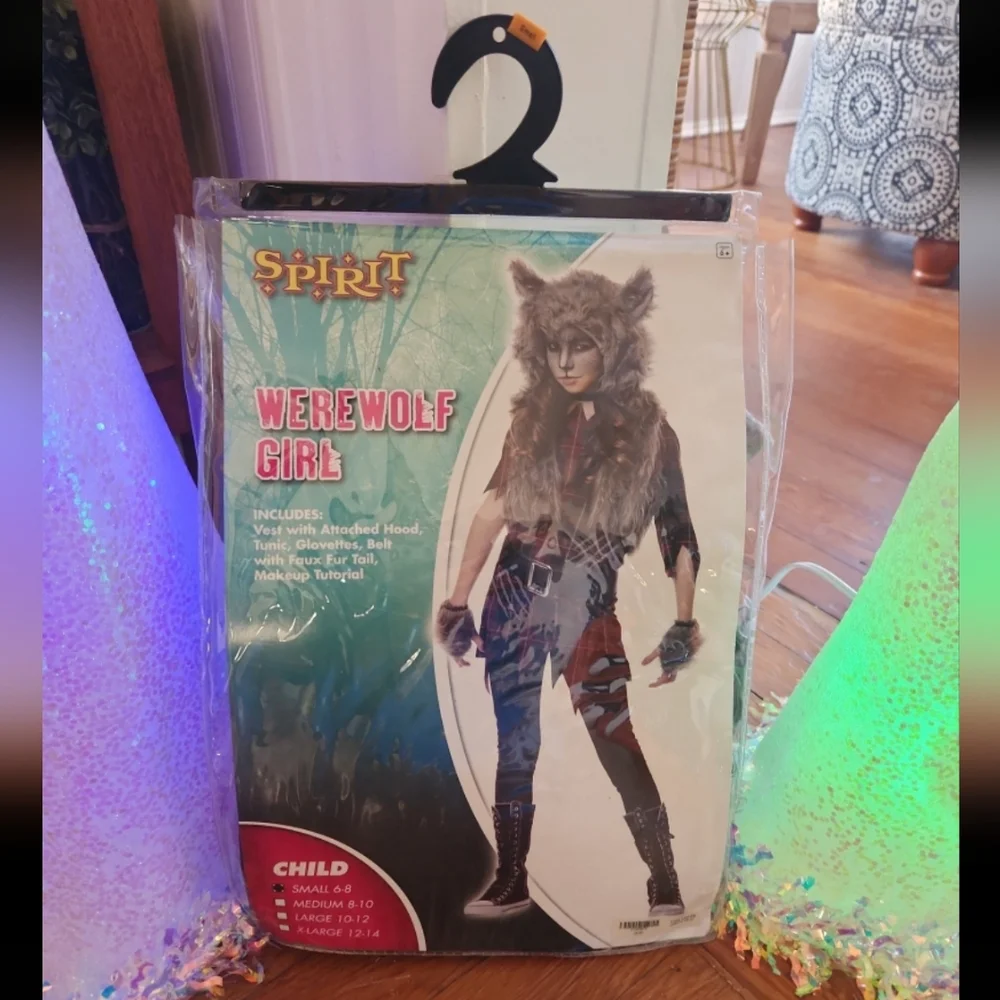Werewolf Halloween Costume Girls‎ Small 8-10